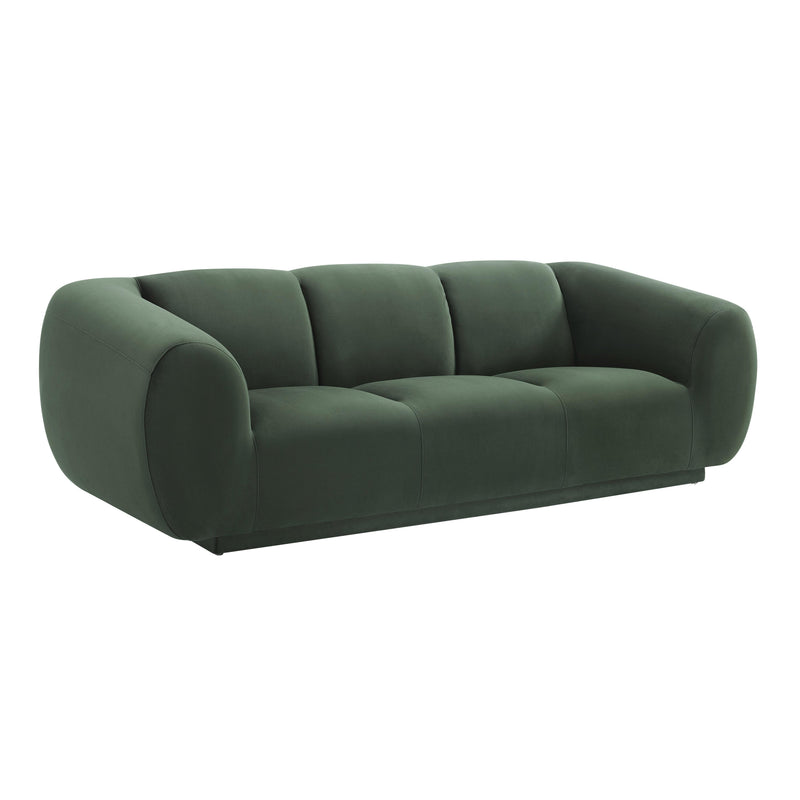 Emmet Forest Green Velvet Sofa