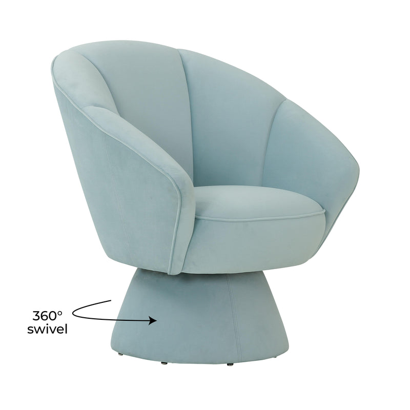 Allora Light Blue Accent Chair