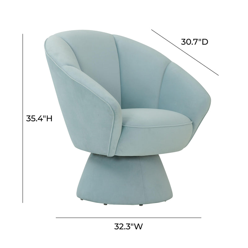 Allora Light Blue Accent Chair