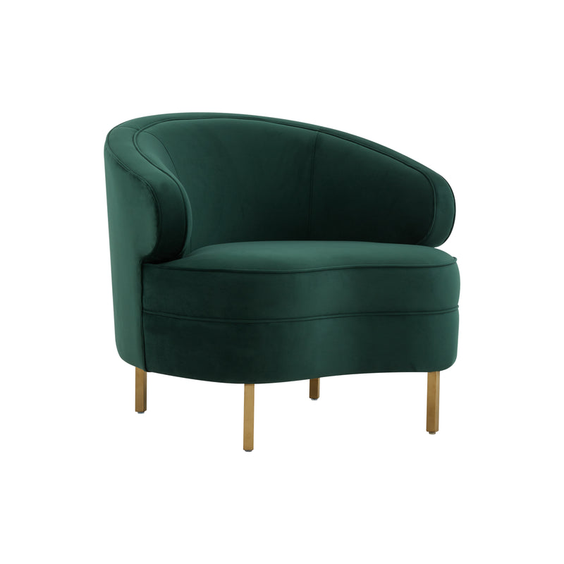 Baila Green Velvet Chair