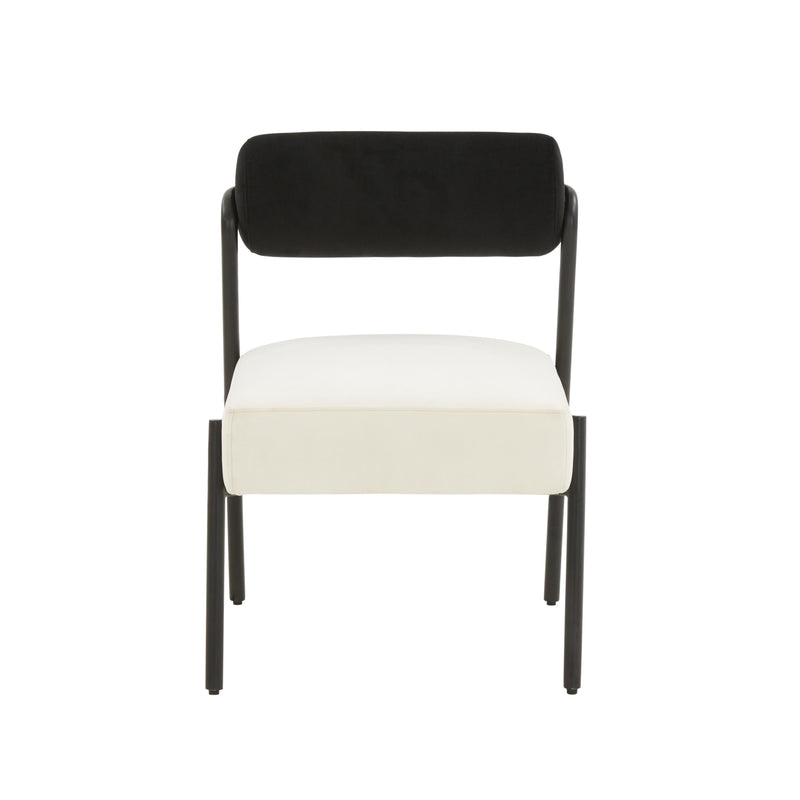 Jolene Cream Velvet Accent Chair