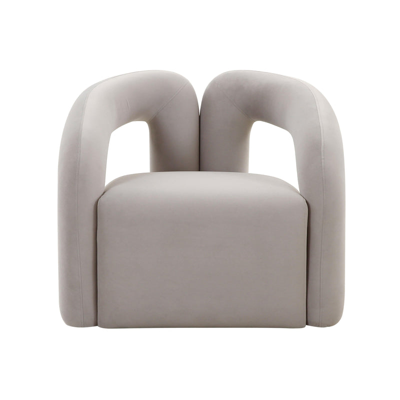 Jenn Grey Velvet Accent Chair