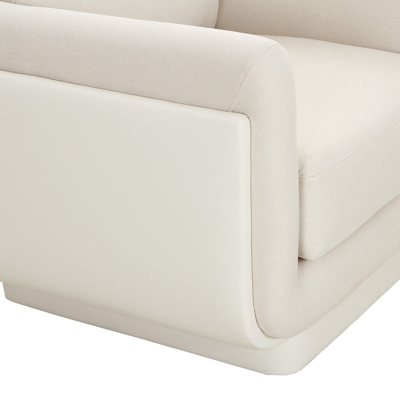 Rhonnie Cream Monotone Armchair