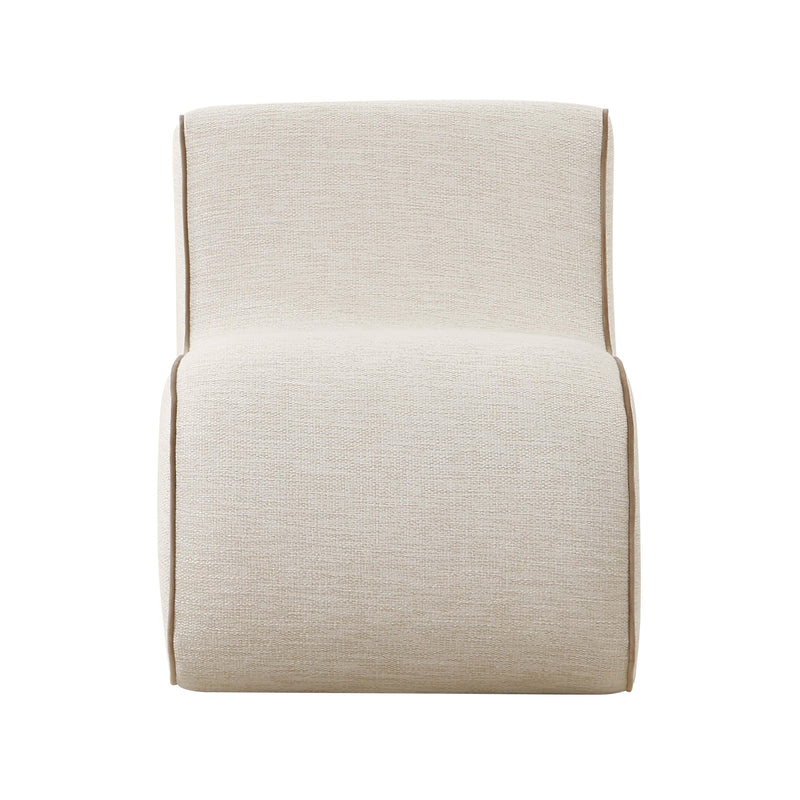 "Senna Cream Basketweave Accent Chair "