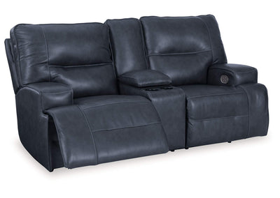 Francesca Power Reclining Loveseat with Console