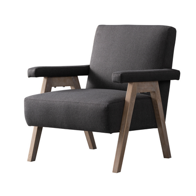 Chopstick dark grey accent chair