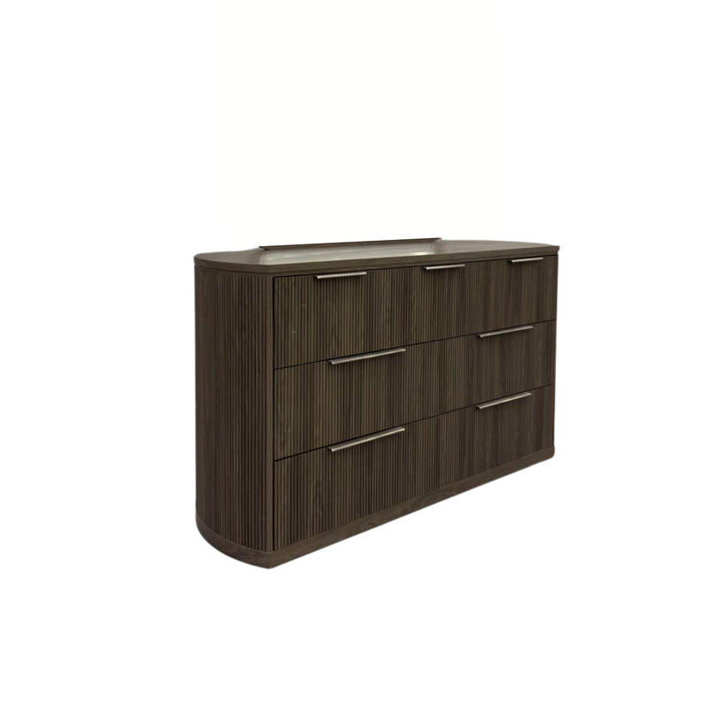 Sylvie 7-Drawer Dresser in Dark Brown