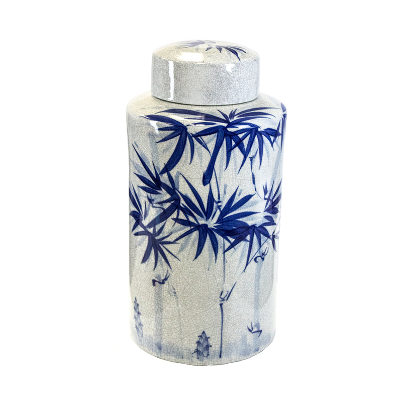 Bamboo Burst Vase, Blue/White | vc10472-04