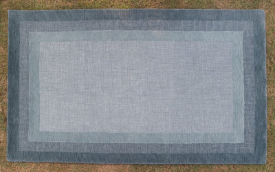 Navy and Cream Striped Jute Rug - Coastal Classic