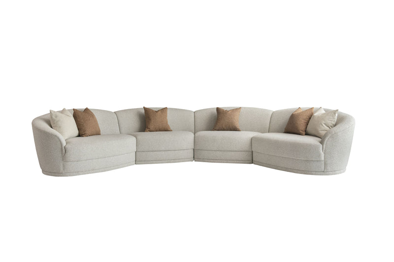 Blissful Seating Beige Sectional