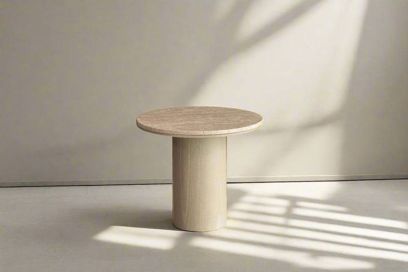 Blissful Beige Side Table W56