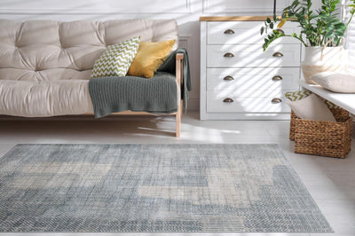 Modern light blue Rug