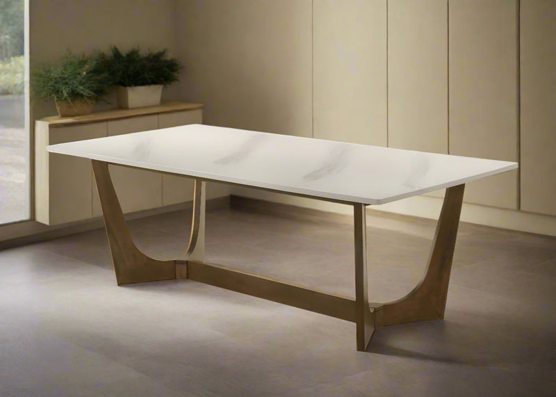 Morgans White Marble Dining Table 8