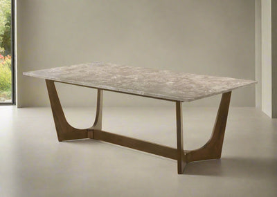 Morgans Beige Marble Dining Table 8