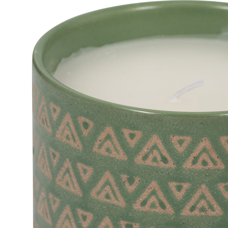 5" 15oz Aztec Citro Candle, Green