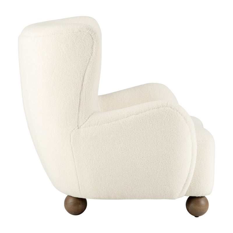 WINGBACK OCCASIONAL CHAIR, BEIGE