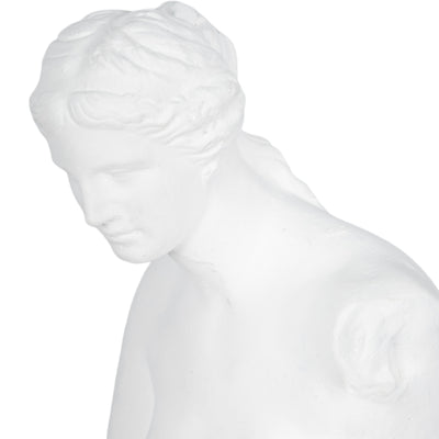 19" Roman Goddess Statue, White