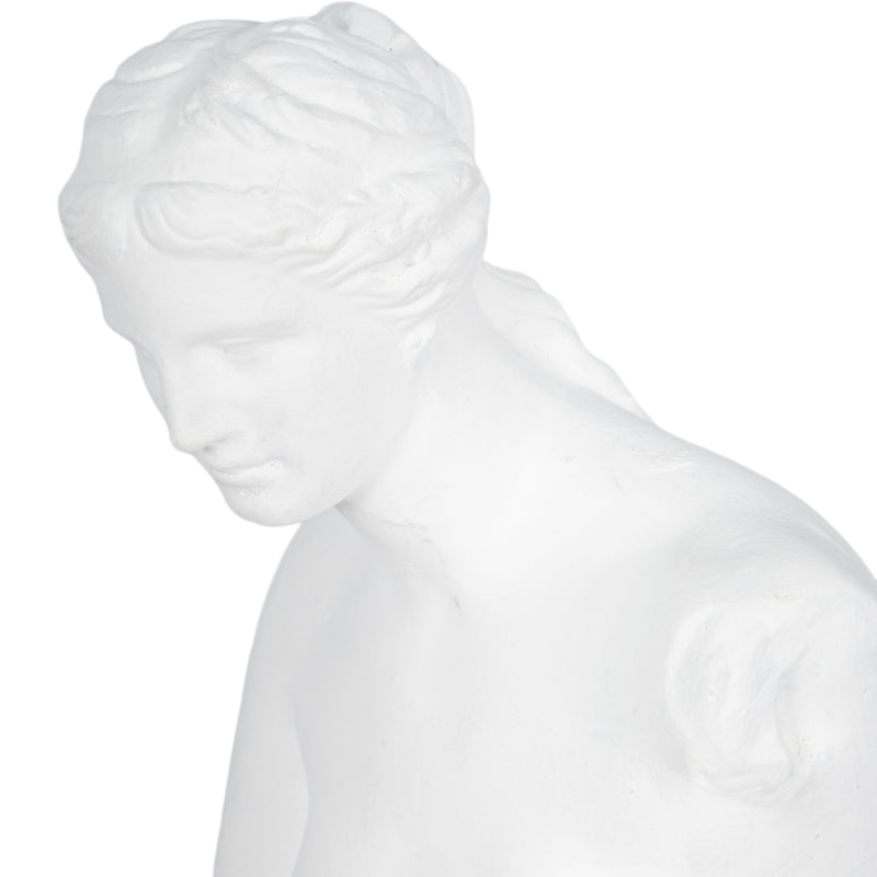 19" Roman Goddess Statue, White