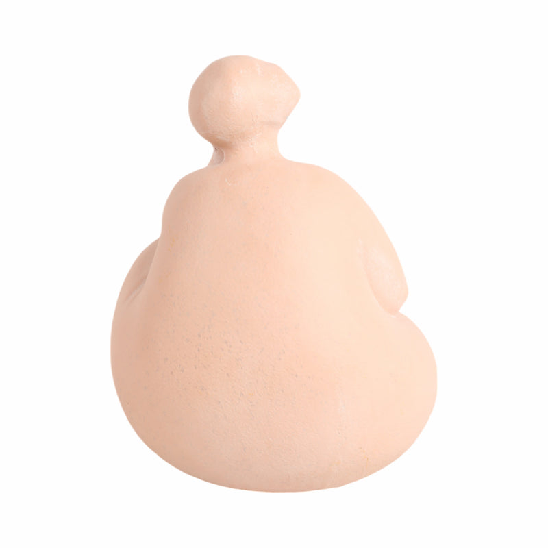 9" Curvy Sitting Figure, Terracotta