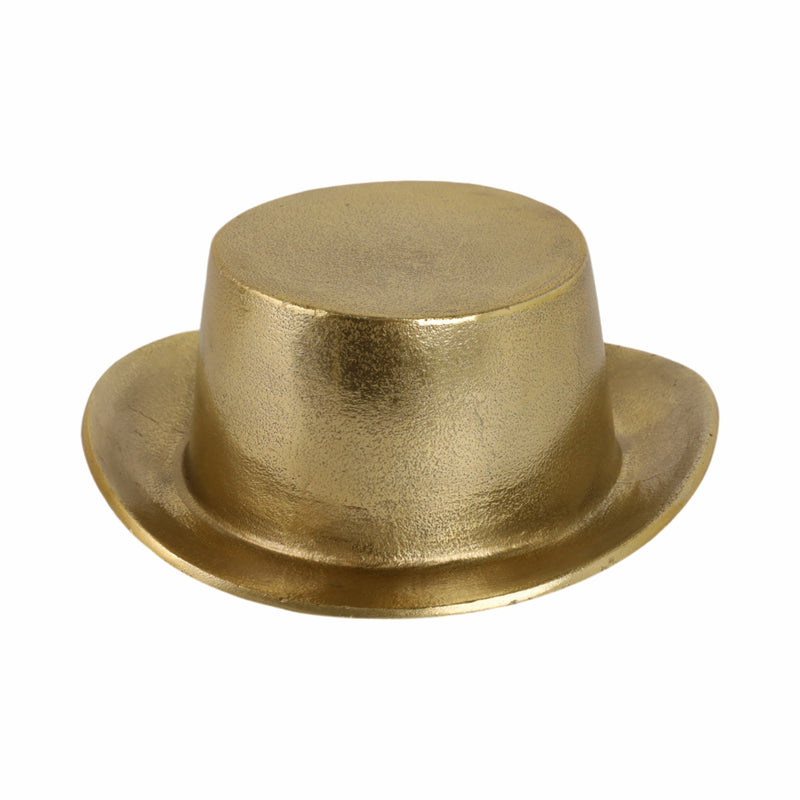 8" Metal Top Hat, Gold