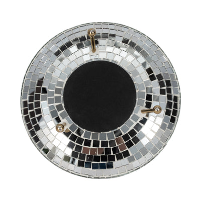 8" Mosaic Disco Spaceship, Silver