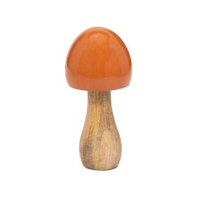 WOOD, 6" CONED MUSHROOM, BURNT ORANGE