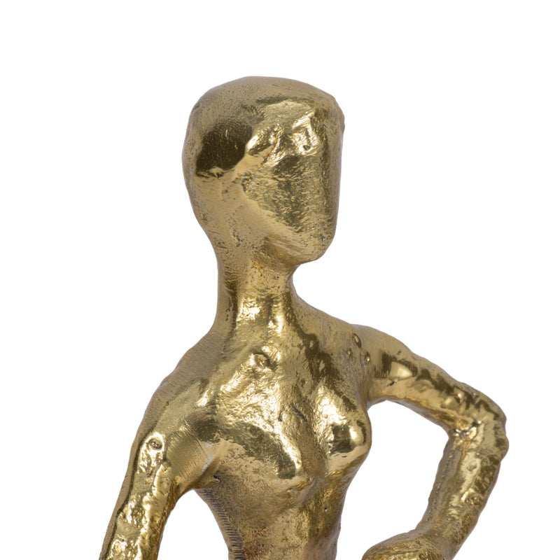 Metal, 14" Dancing Lady, Gold