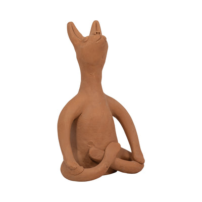 TERRACOTTA, 9" OM YOGA BUNNY, NATURAL