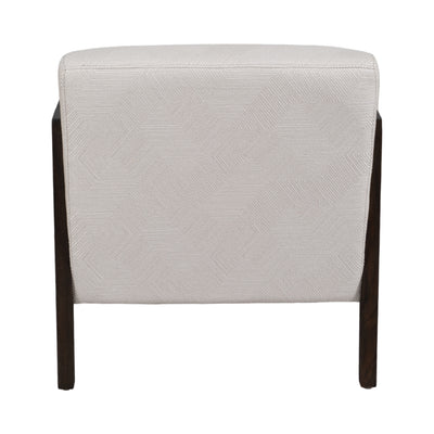 28" Brunner Accent Chair, White/black