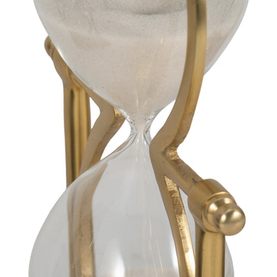 11"h Gold Metal Sandtimer