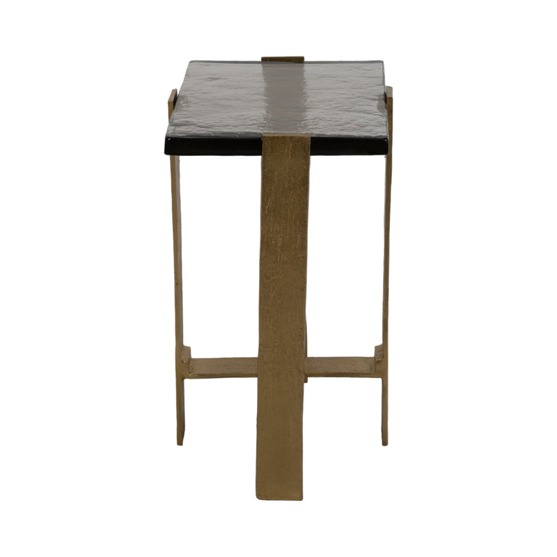 24" Kelpine Tall Gold Accent Table