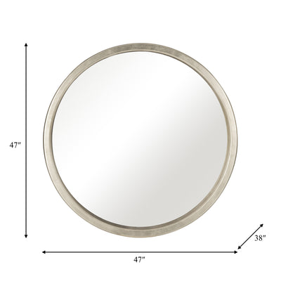 47X47,  CHAMPAGNE CIRCLE MIRROR