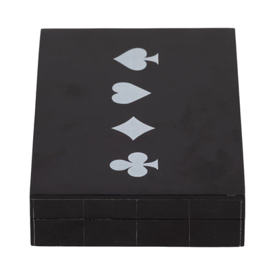 7" Cards & Dice Box, Black/white