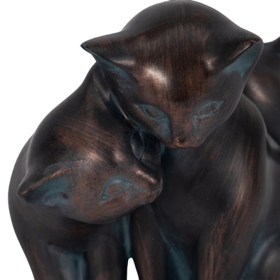 7" Cuddling Cats, Bronze