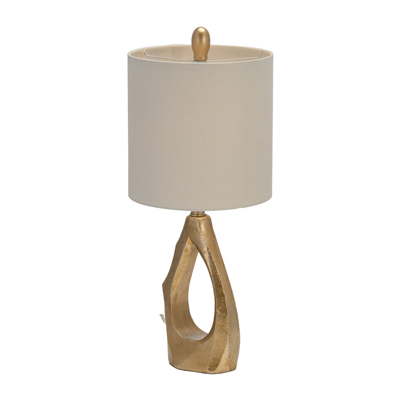 Resin 24" Organic Table Lamp, Gold