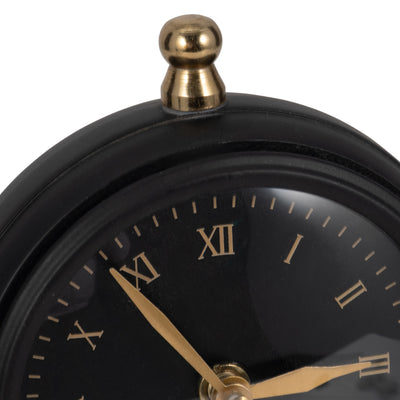 10" Addison Gold And Black Desk Clock