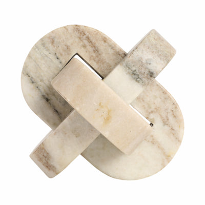 5" Onyx Marble Rounded Knot, Tan