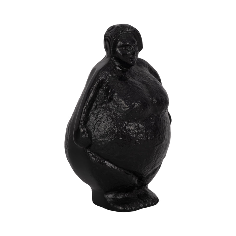 METAL, 5" FULL FIGURED WOMAN, BLACK