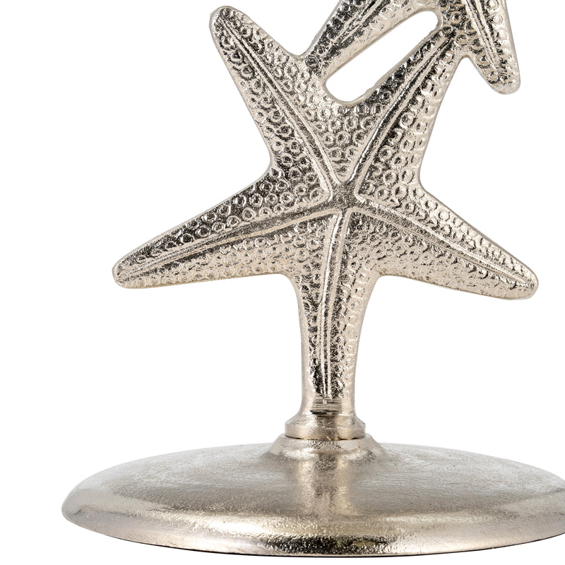 METAL, 14"D/25"H, SILVER STARFISH SIDE TABLE, KD