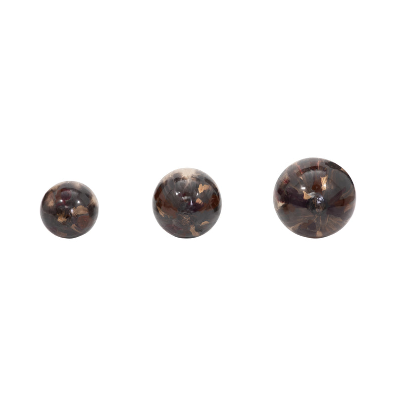 METAL, S/3 4/5/6" GALAXY ORBS, MULTI