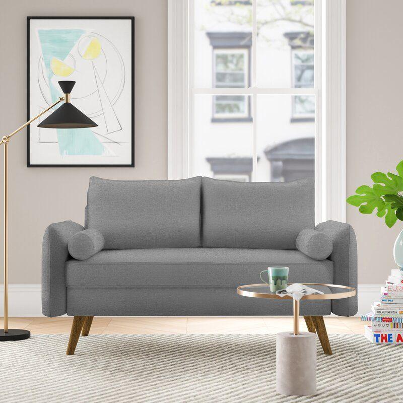 Modern Elegant Linen 2 Seater Sofa 180x85x85 cm - By Alhome