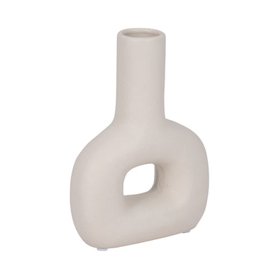 DOL, 8" OPEN CUT VASE, COTTON