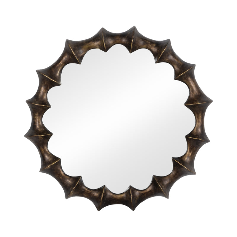 35" Operose Mirror , Bronze