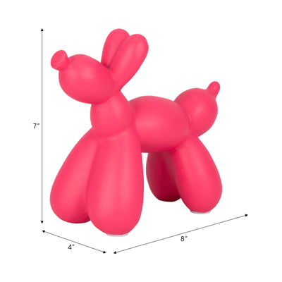 8" Balloon Dog, Pink