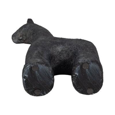 6" Textured Horse, Black