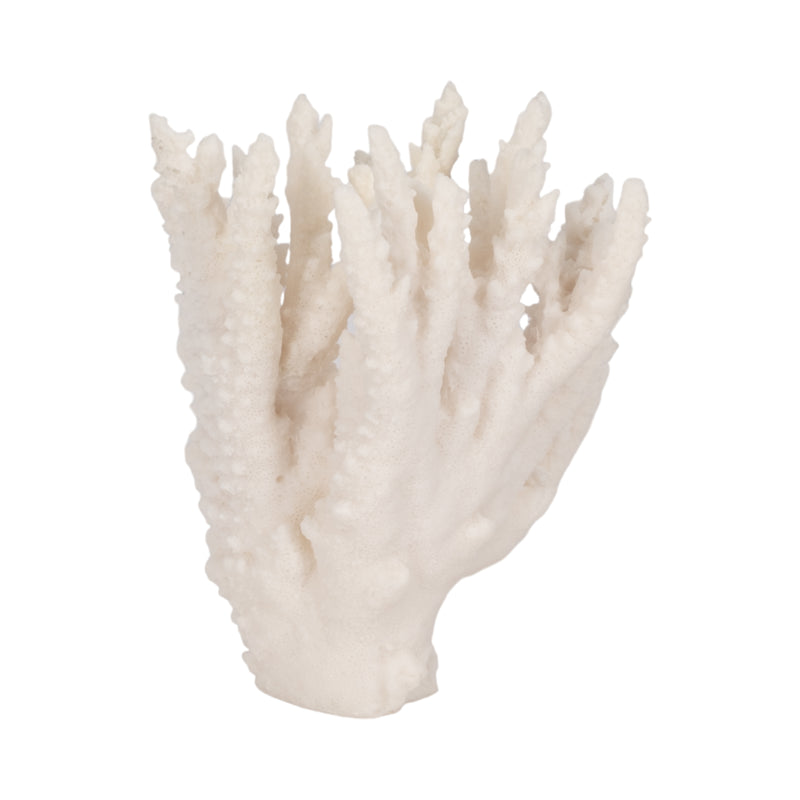 10" Coral Reef D?cor, White