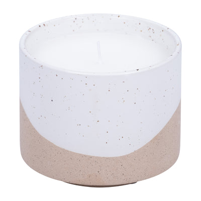 5" 15OZ WAVE CITRO CANDLE, IVORY