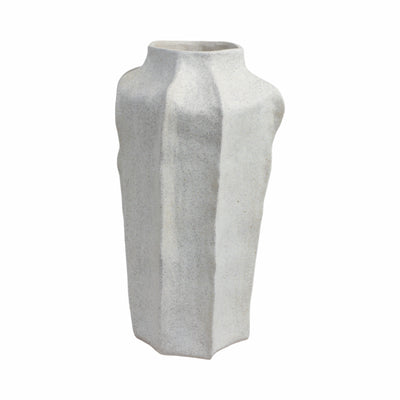 20"DELRIO LARGE PORCELAIN VASE, GRAY