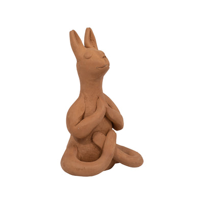 TERRACOTTA, 7" NAMASTE YOGA BUNNY, NATURAL