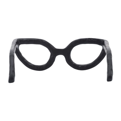 ALUMINUM GLASSES SCULPTURE, BLACK